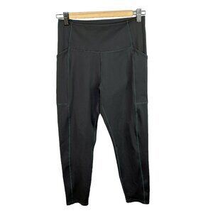 Girlfriend Collective Leggings Size Medium Compression Pockets 23" Hi-Rise Gray